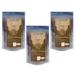 Millet Life Ragi Millet Vermicelli 600g (3 * 200g)  Pack of 3 Taste and Nutritious Millet Vermicelli 600g