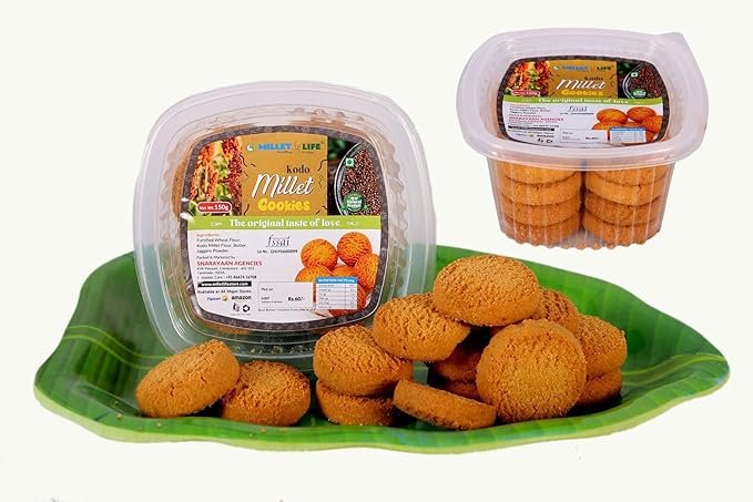 Kodo Millet Cookies 300g (2 * 150g) Pack of 2 Tasty and Nutritious Millet Cookies - Image 2
