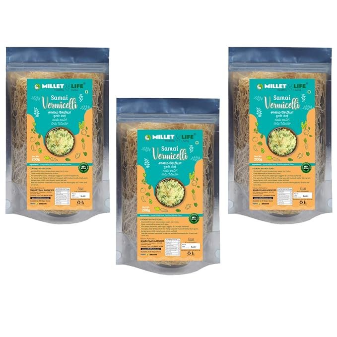 Millet Life Samai (Little Millet) Vermicelli 600g (3 * 200g) Pack of 3 Taste and Nutritious - Image 2