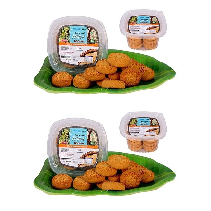 Barnyard Millet Cookies 300g ( 2* 150g ) Pack of 2 Tasty and Nutritious Millet Cookies