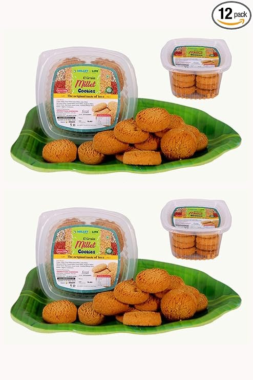 12 Grain Millet Cookies 300g (2 * 150g) Pack 2 Tasty and Nutritious Millet Cookies