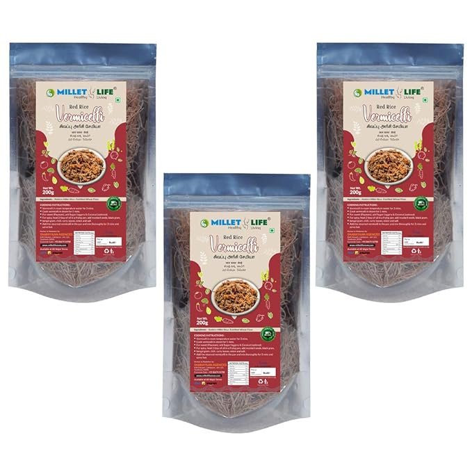 Millet Life Horse Gram Vermicelli 600g ( 3*200g ) Pack of 3 Taste and Nutritious Horse Gram Vermicelli 600g - Image 2