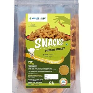 Millet Life Foxtail Millet Snacks 400g (2 * 200g) Tasty and Nutritious Chakli/Murukkus