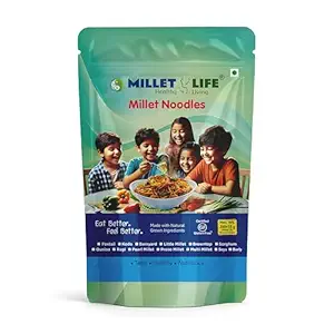 Millet Life Barnyard Millet Noodles Pack of 3 (3 * 200g) Tasty and Nutritious Vegetarian Noodles 600g